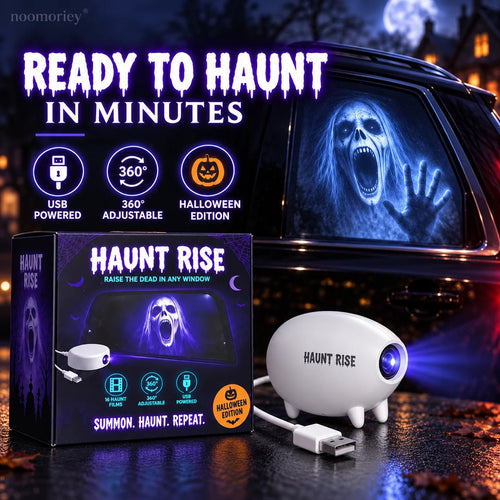🎃 Halloween-Fensterprojektor ✨ 16 gruselige Filme – USB-betriebene Festtagsdekoration