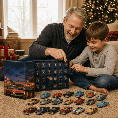🚗24 Days of Classic American Cars Advent Calendar – 24 Vintage Ride Collectibles for Car Lovers