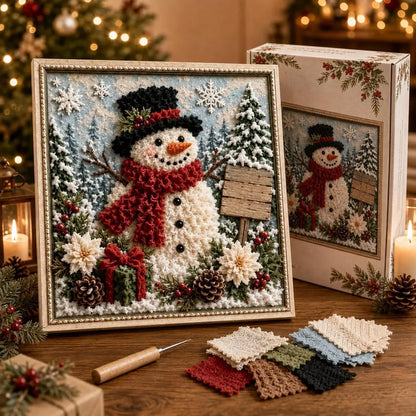 🖼️3D Christmas Fabric Poke Art Kit
