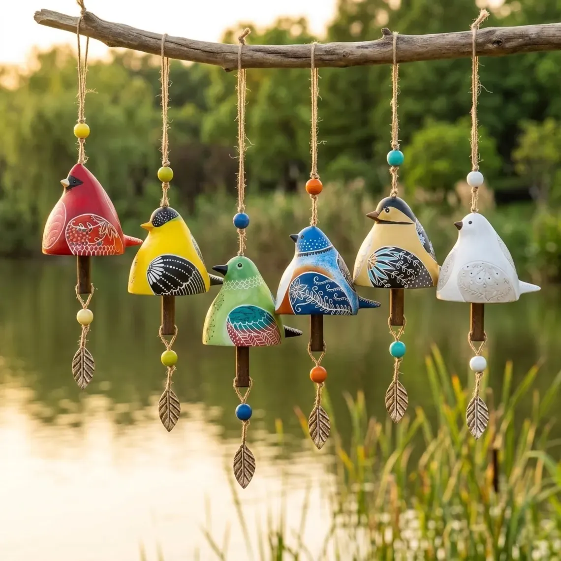 🐦Hand-Painted Ceramic Bird wind Chimes (Handmade by Jordan Maynard®)-Buy 2 Free Shipping