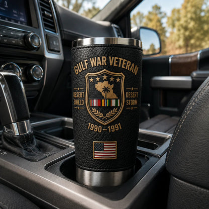 🔥 Last Day Promo: 49% OFF-🇺🇸 Gulf War Veteran Desert Shield & Desert Storm Tribute Tumbler