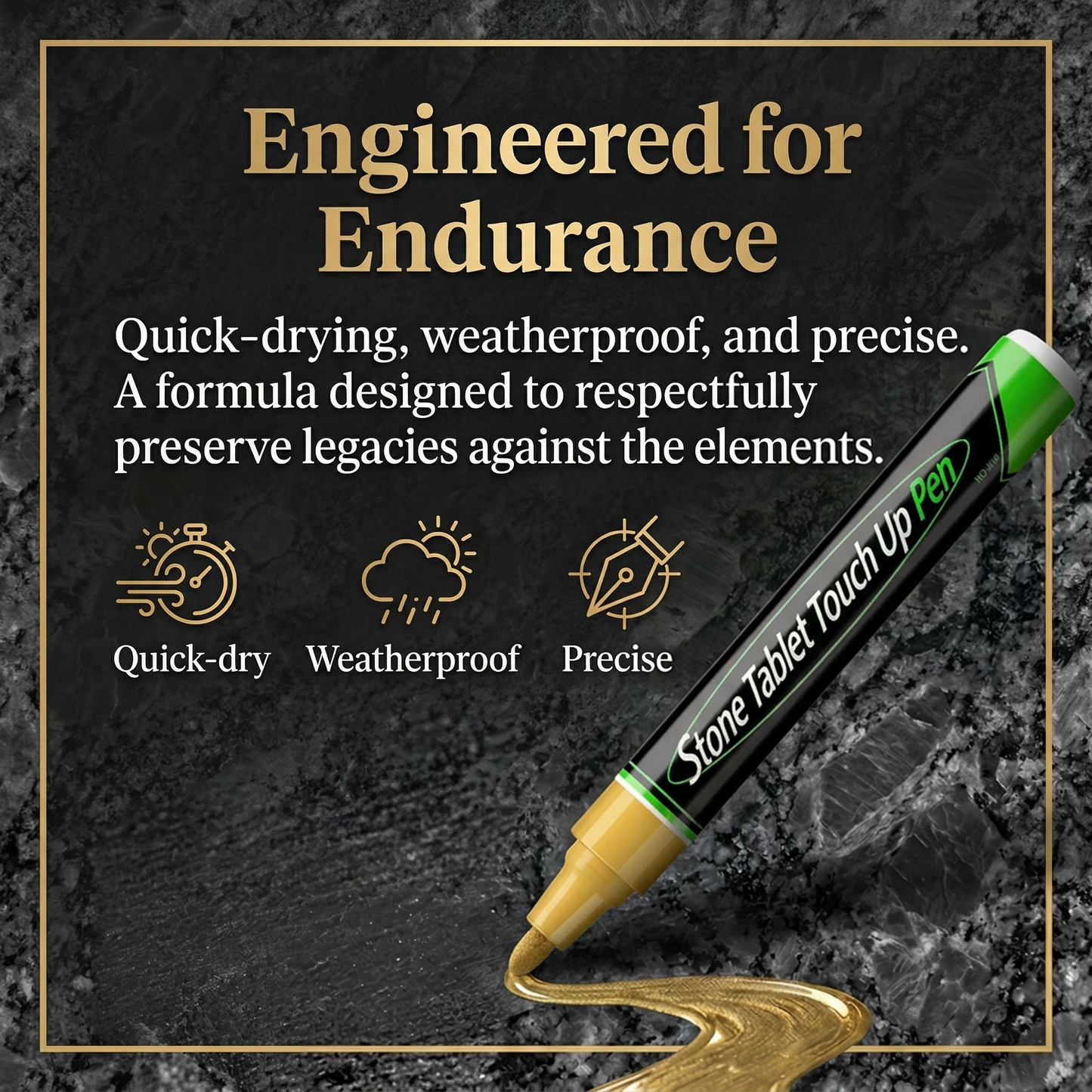 🐦Golden Tombstone Marker Pen for Restoring Faded Grave Inscriptions