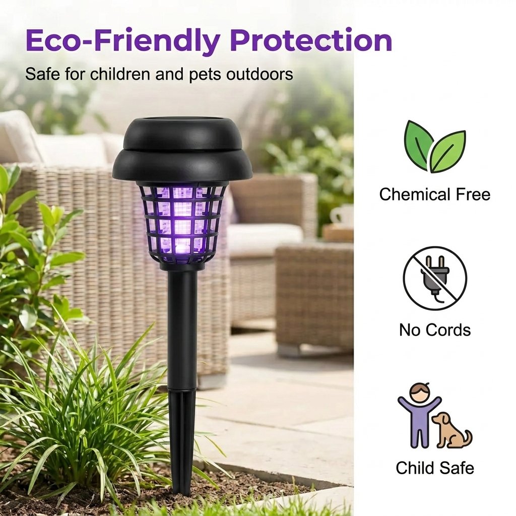 Last Day 49%OFF🔥✨Solar Mosquito Zapper Light