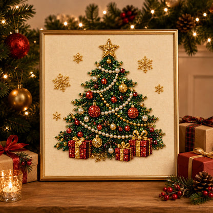 🎄LAST DAY 49% OFF – DIY Christmas Pearl Diamond Painting Art Kit With Frame