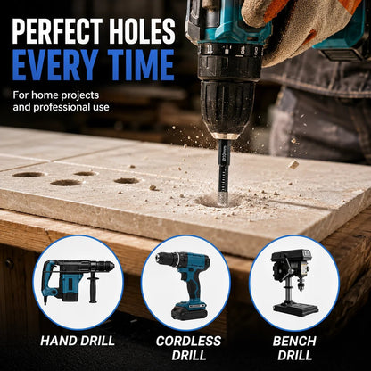 🔥LAST DAY SALE 60% OFF-6 Pcs Diamond Drill Bits Set, 1/4 5/6 3/8 1/2 Inch Brazed Diamond Drill Bits for Precision Drilling in Tile Ceramic Glass Granite Marble Masonry
