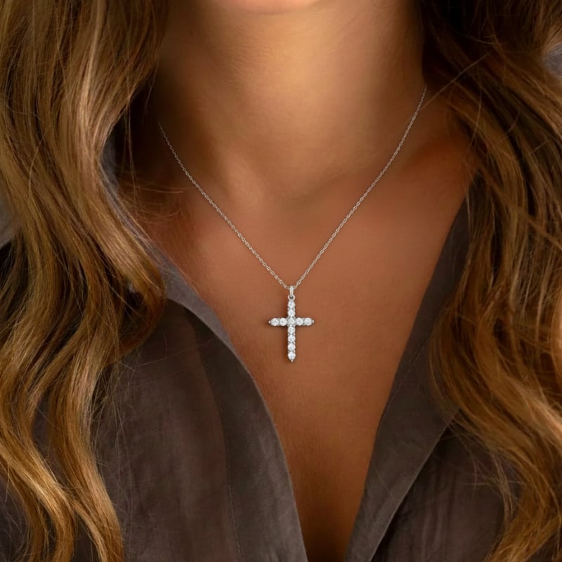 🎁LAST DAY 49% OFF - 💕Crystal Cross Necklace
