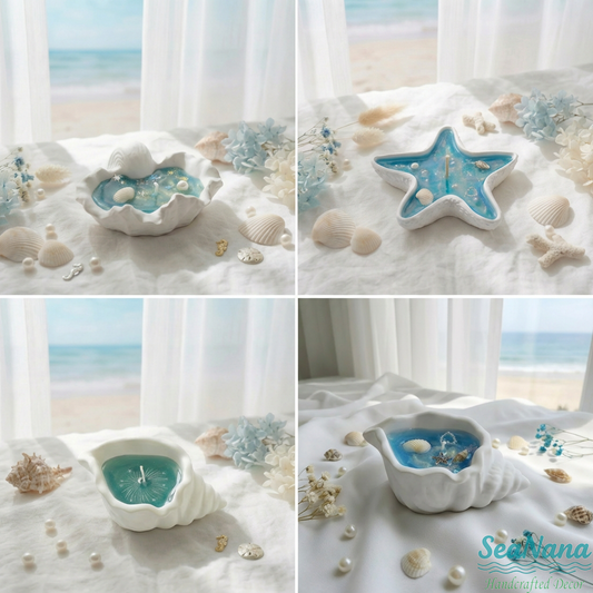 ✨ Ocean Glow Candle - Handmade Sea Life Aromatherapy