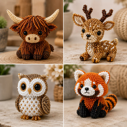 🔥Last Day 50% OFF - 🧵✨ Tiny 3D Beaded Animal DIY Kit