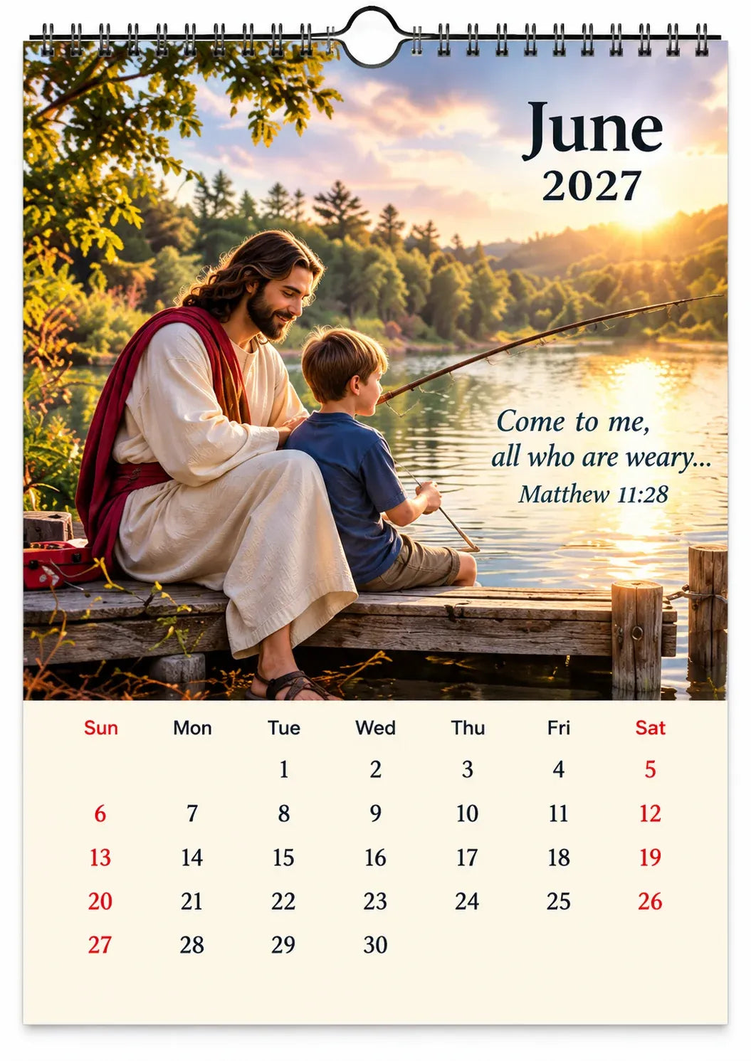 ✝️ 2027 Seasons of Faith Wall Calendar | 12 Months of Christian-Inspired Artwork, Peaceful Countryside Scenes & Shepherd Imagery for Home, Prayer Spaces & Meaningful Gifts 🌿