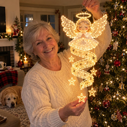 ⏳ Last Day 49% OFF – 🎄Christmas Magic Spiral™ Hanging LED Light Collection