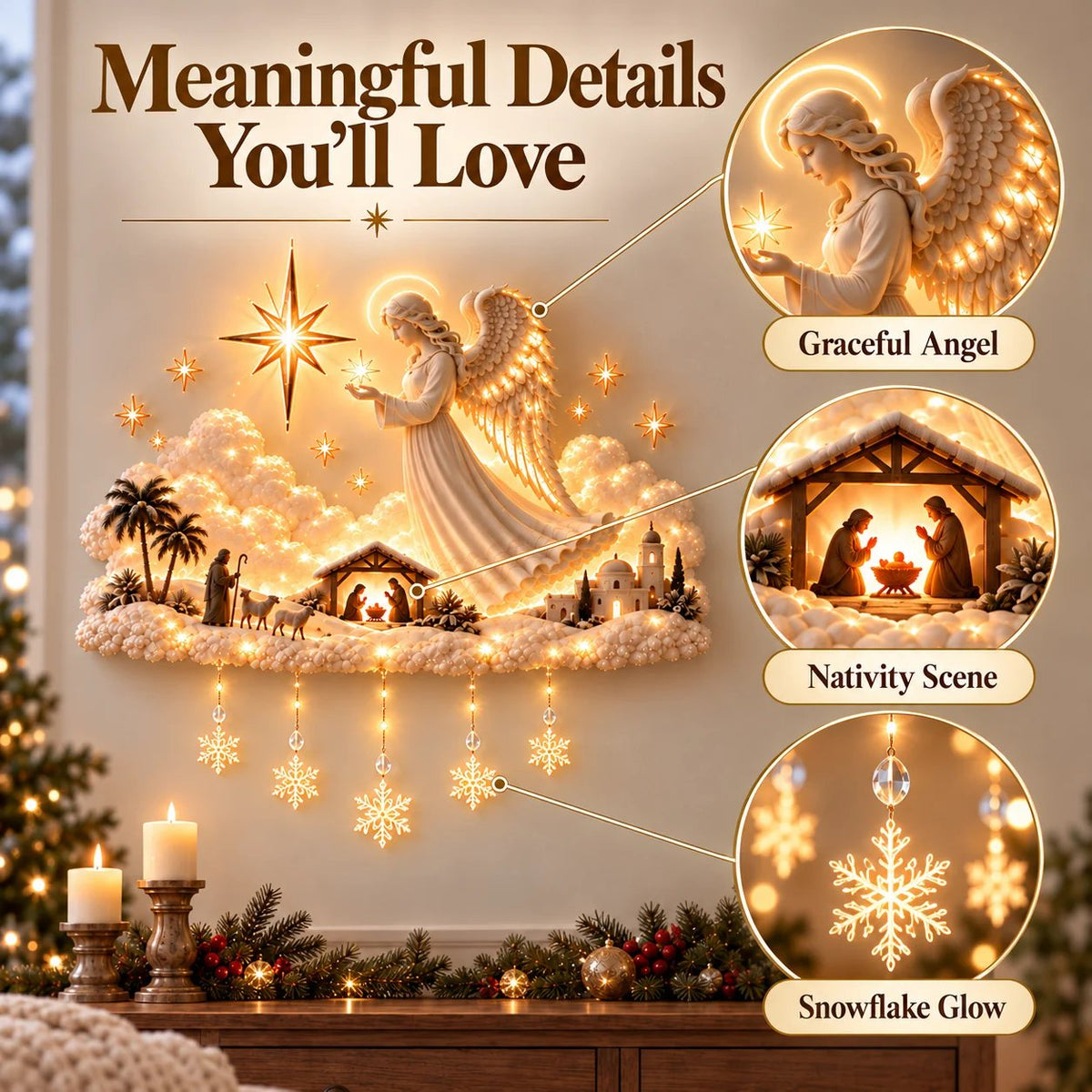 🔥LAST DAY 50% OFF -✨ Christmas Blessing Angel Glow
