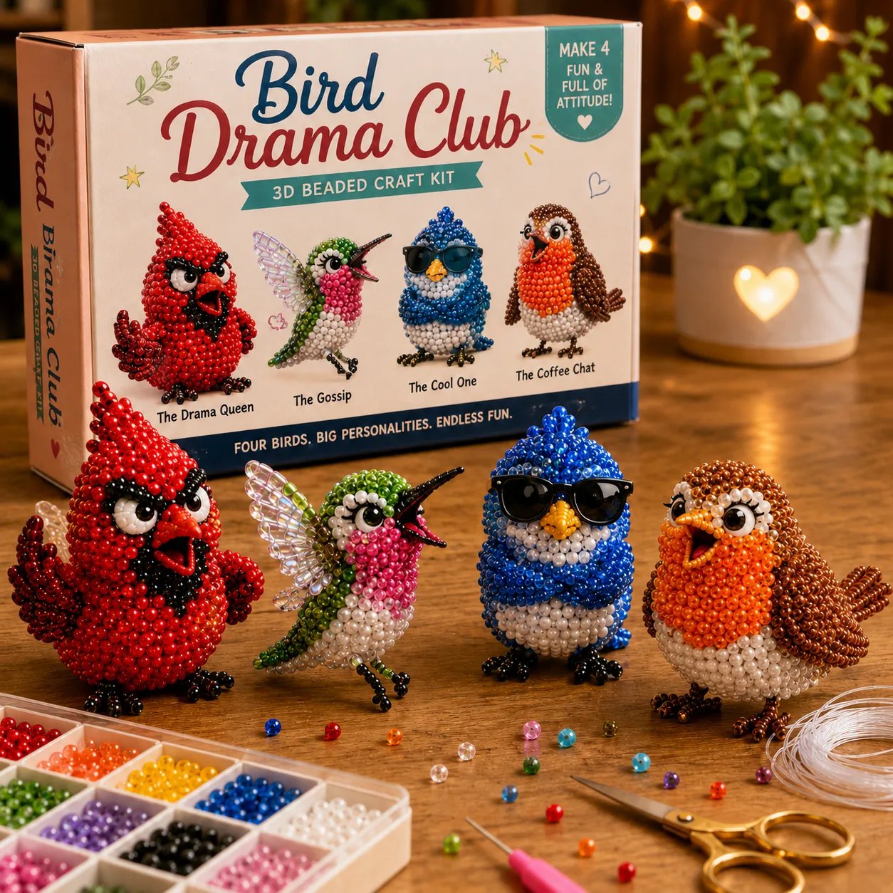 🧵🧵✨ Creative Beaded Mini World 3D DIY Kit Collection