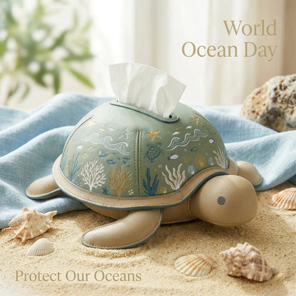 🎁LAST DAY 49% OFF -🐢Sea Turtle Leather Tissue Holder