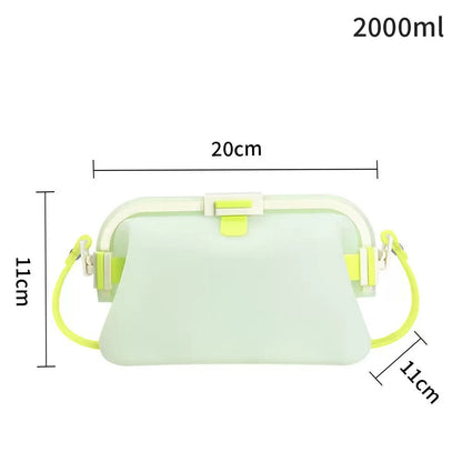 Women's Beach Tote | Silicone Pool Fashion Gym Bag | Silky PA66 nylon , Foldable , Waterproof , Sandproof , Heat-Resistant , Three-Buckle Design