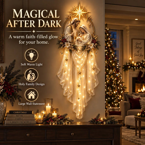 ✨50% OFF Today | Holy Family Star Veil™ – Meaningful Christmas Wall Decor