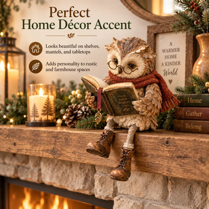 🔥LAST DAY 50% OFF -🦉Reading Owl Figurine