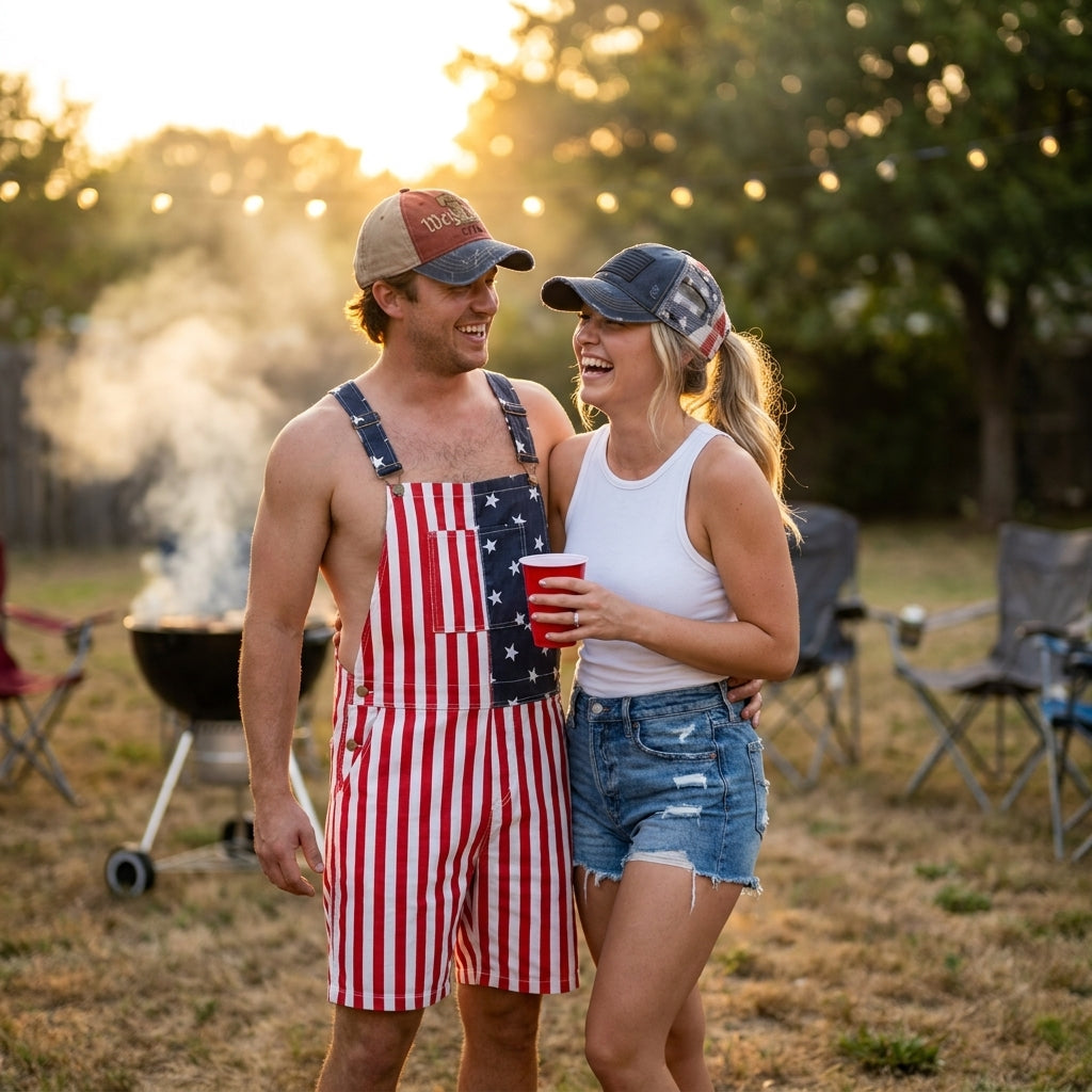 🔥American Flag Ponytail Embroidered Hat