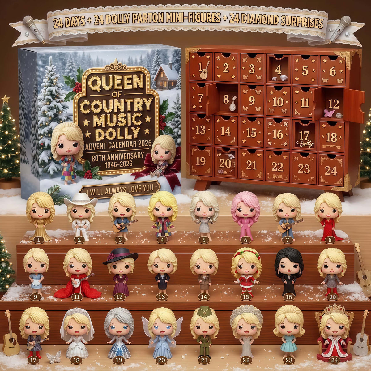 Queen of Country Music Memorial Advent Calendar 2026 – 'I Will Always Love You'