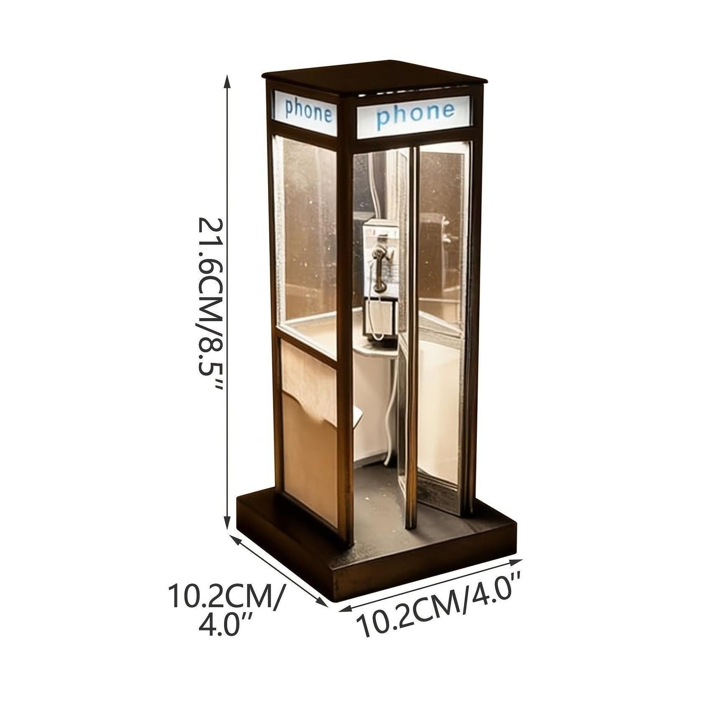 🔥Summer Hot Sale 30%OFF🏮 Vintage Phone Booth Table Lamp – A Touch of Nostalgia, A Glow of Elegance