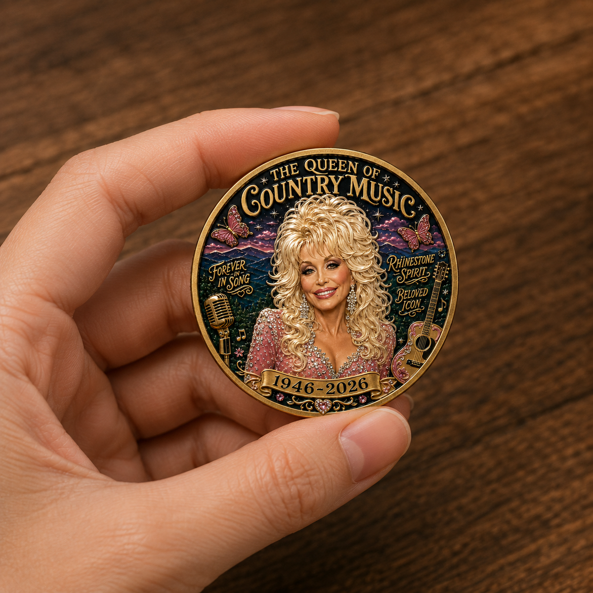 🇺🇸 Last Day Promo: 50% OFF🎸🦋Queen of Country Music Memorial Commemorative Coin