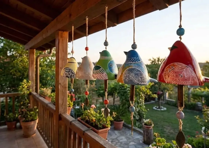 🐦Hand-Painted Ceramic Bird wind Chimes (Handmade by Jordan Maynard®)-Buy 2 Free Shipping