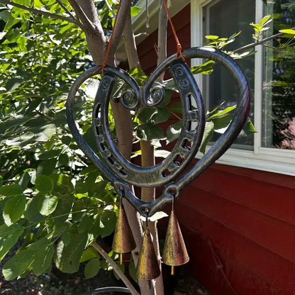 ❤100% Handmade | The Horseshoe Heart Wind Chime❤