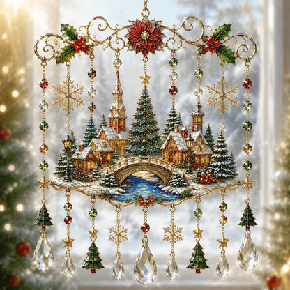 🔥Last Day 49% OFF - Handmade Christmas Stained Glass Window Hanging
