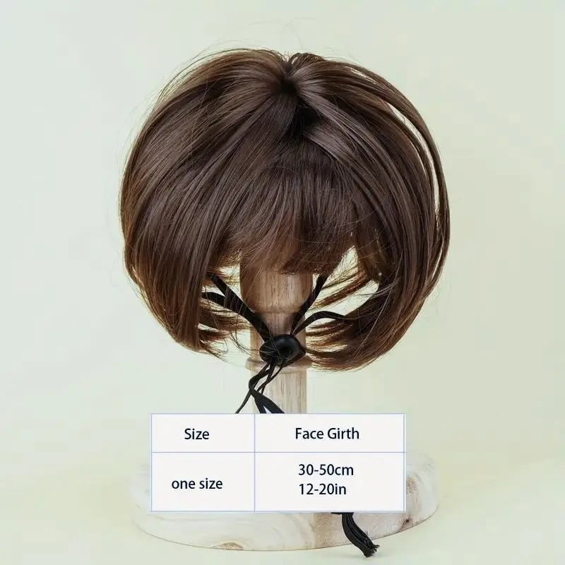 Cute Short Hair Wig Pet Headband