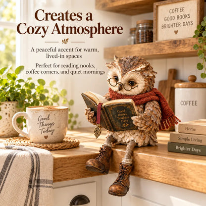 🔥LAST DAY 50% OFF -🦉Reading Owl Figurine