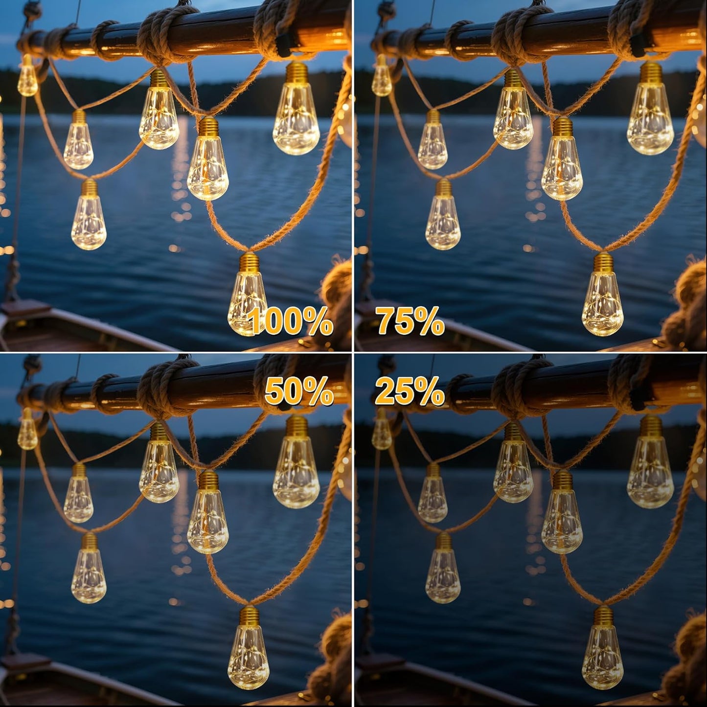 ✨ Solar String Lights-18ft-10LED