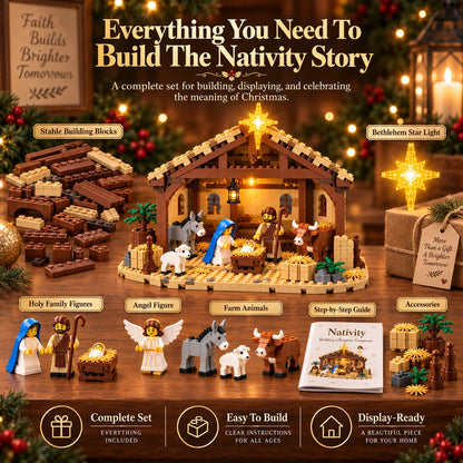 🔥last Day 50% Off - 🌟the Nativity Story Building Block Set