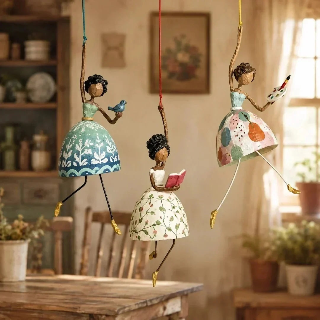 💃🌸 Let Your Space Dance — Whimsical Dancing Lady Hanging Ornament