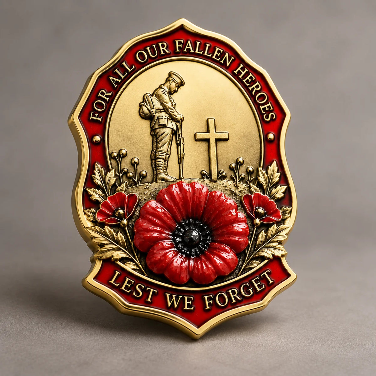 🎖️limited Edition Red Poppy Remembrance Brooch– For All Our Fallen Heroes🌺