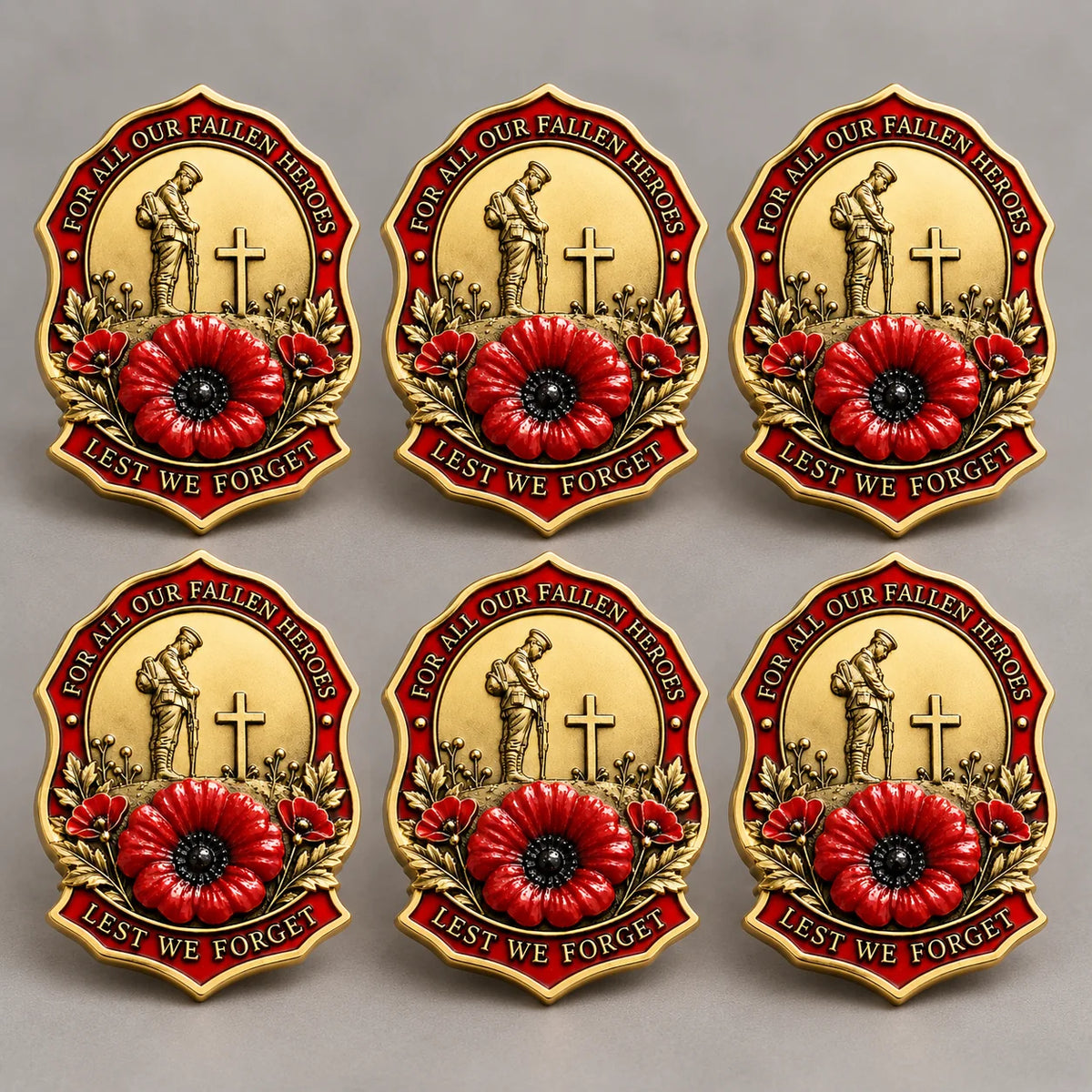 🎖️limited Edition Red Poppy Remembrance Brooch– For All Our Fallen Heroes🌺