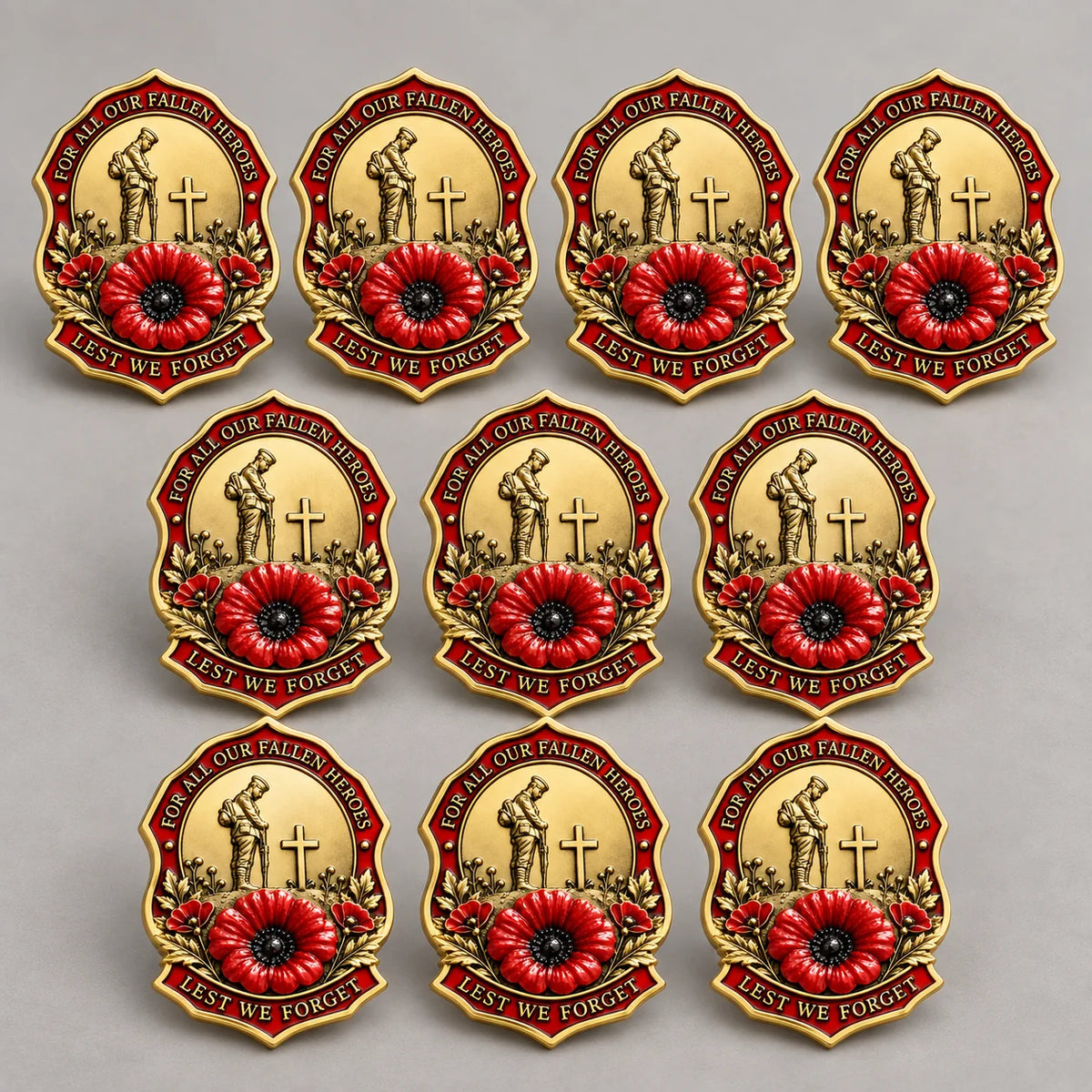 🎖️limited Edition Red Poppy Remembrance Brooch– For All Our Fallen Heroes🌺
