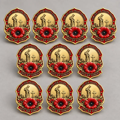 🎖️limited Edition Red Poppy Remembrance Brooch– For All Our Fallen Heroes🌺