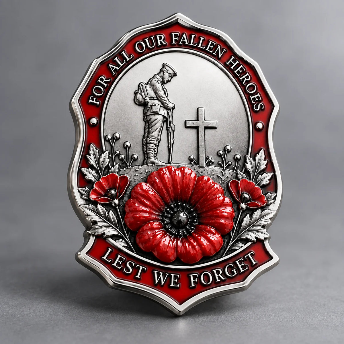 🎖️limited Edition Red Poppy Remembrance Brooch– For All Our Fallen Heroes🌺