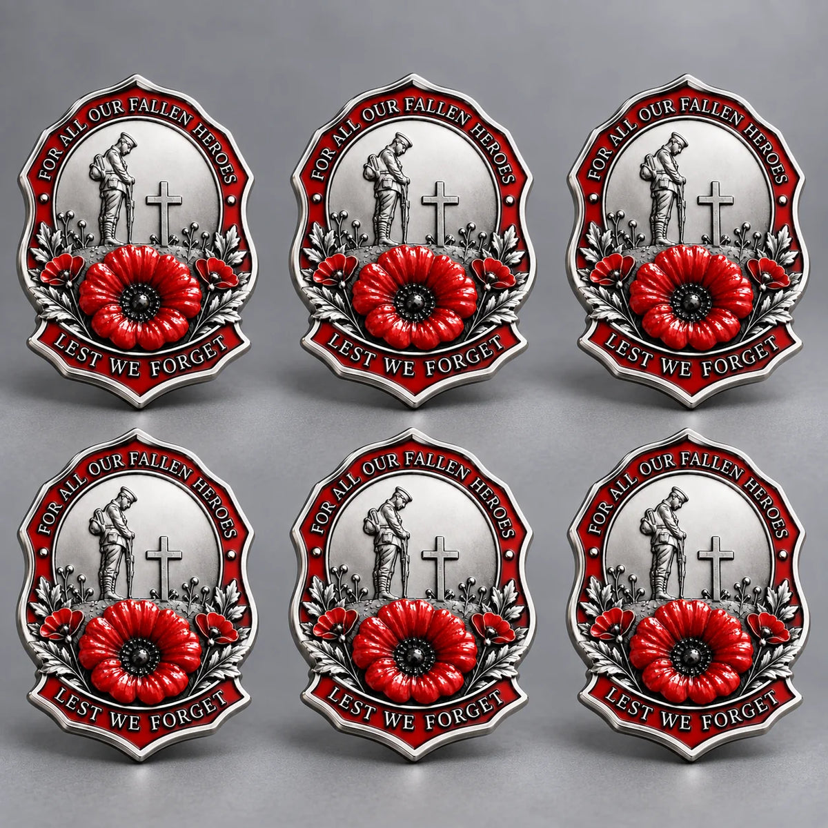 🎖️limited Edition Red Poppy Remembrance Brooch– For All Our Fallen Heroes🌺