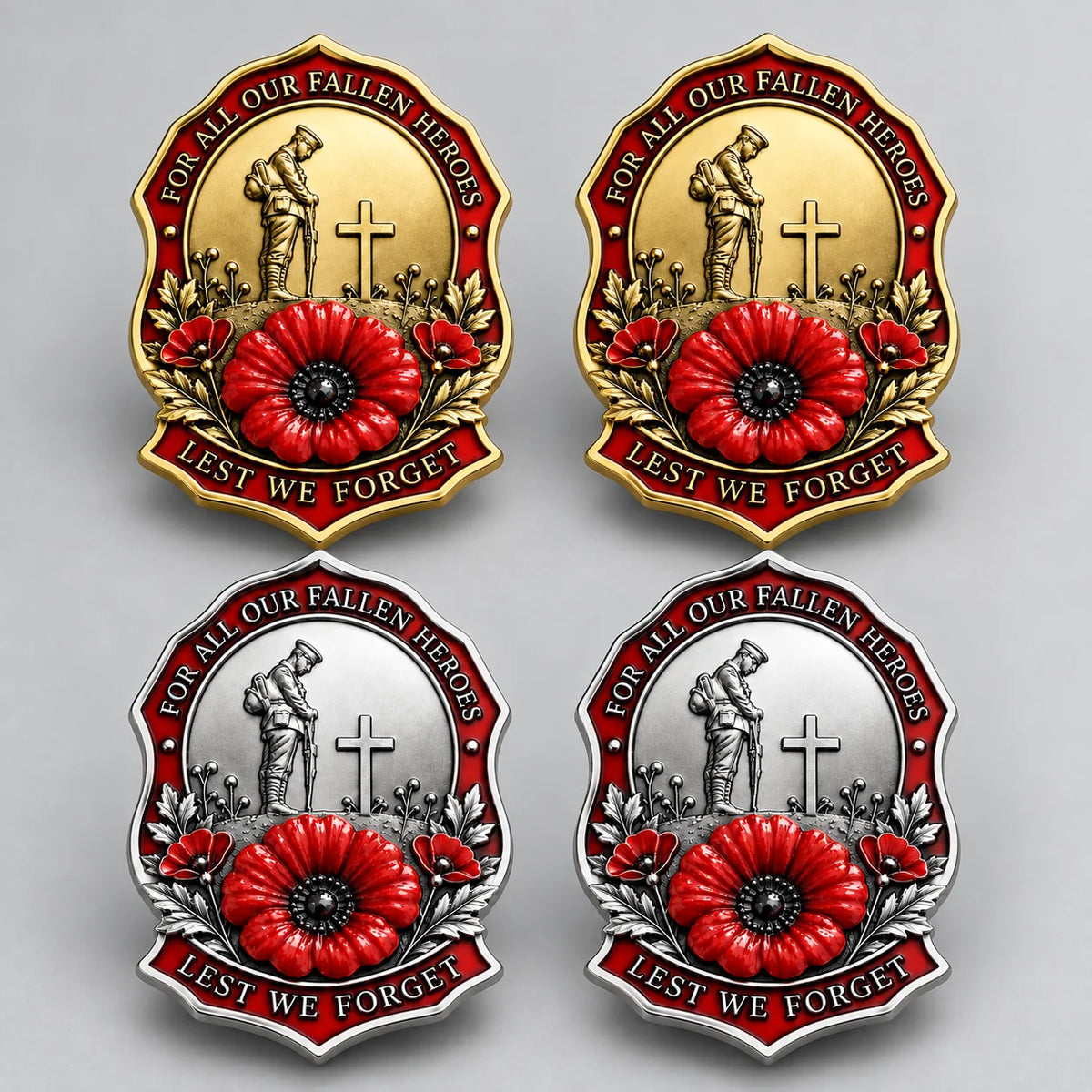 🎖️limited Edition Red Poppy Remembrance Brooch– For All Our Fallen Heroes🌺
