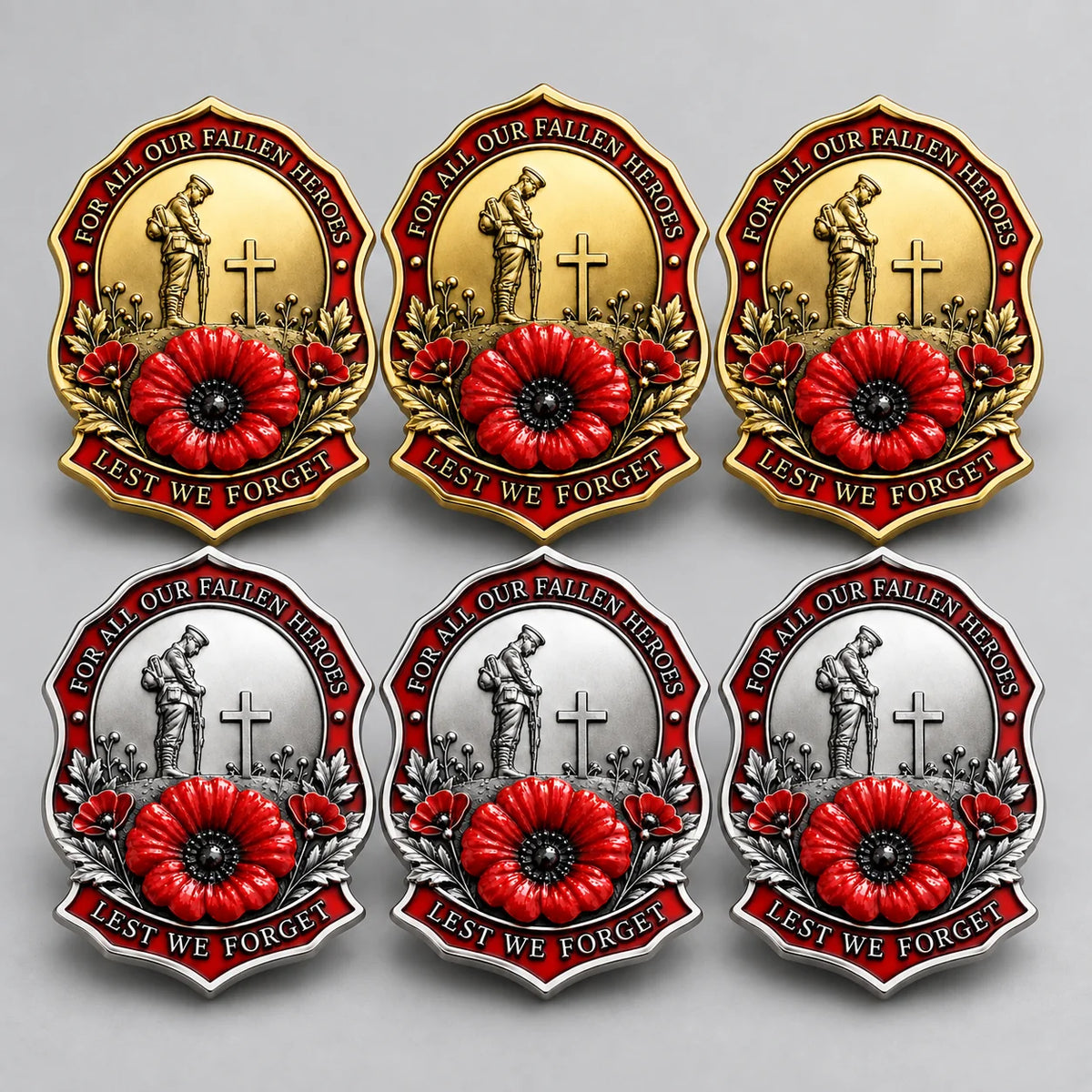 🎖️limited Edition Red Poppy Remembrance Brooch– For All Our Fallen Heroes🌺