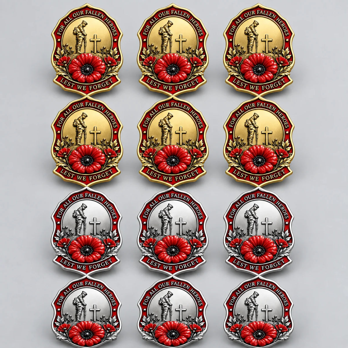 🎖️limited Edition Red Poppy Remembrance Brooch– For All Our Fallen Heroes🌺