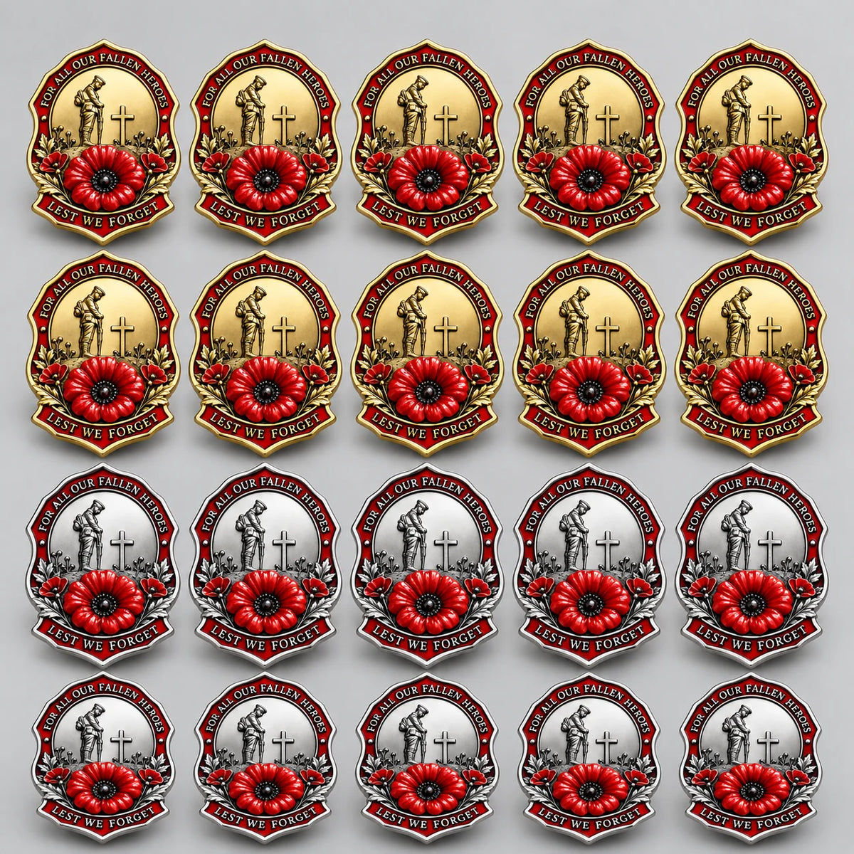 🎖️limited Edition Red Poppy Remembrance Brooch– For All Our Fallen Heroes🌺