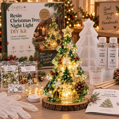 🎄 DIY Christmas Tree Night Light Kit — 💕 Step-by-Step Guide Included