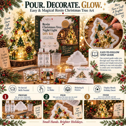 🎄 DIY Christmas Tree Night Light Kit — 💕 Step-by-Step Guide Included