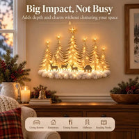 Lighted Christmas Woodland Forest Wall Decor
