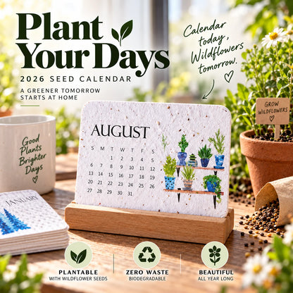 ✨Early Holiday Sale 50% OFF🌱Eco-Friendly Plantable “Timeless” Seed Calendar 2027