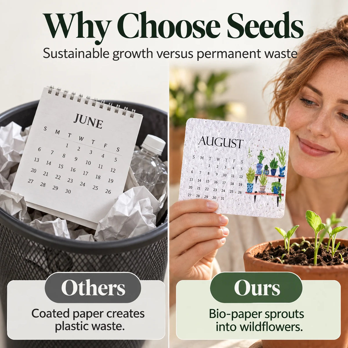 ✨Early Holiday Sale 50% OFF🌱Eco-Friendly Plantable “Timeless” Seed Calendar 2027