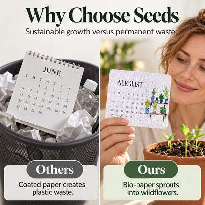 ✨Early Holiday Sale 50% OFF🌱Eco-Friendly Plantable “Timeless” Seed Calendar 2027