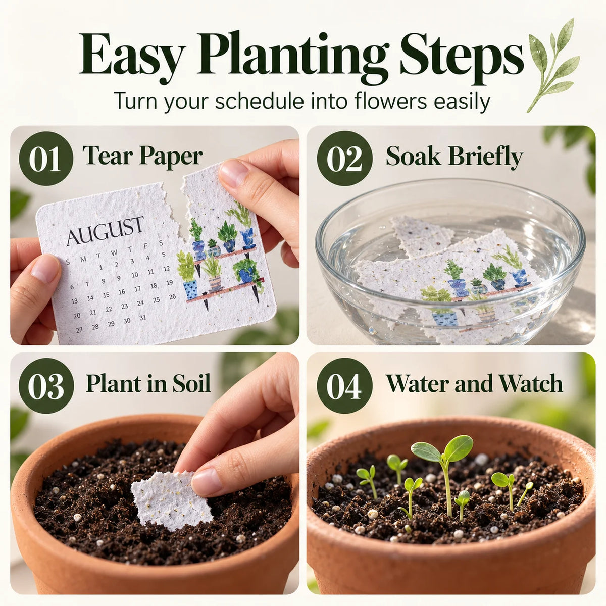 ✨Early Holiday Sale 50% OFF🌱Eco-Friendly Plantable “Timeless” Seed Calendar 2027