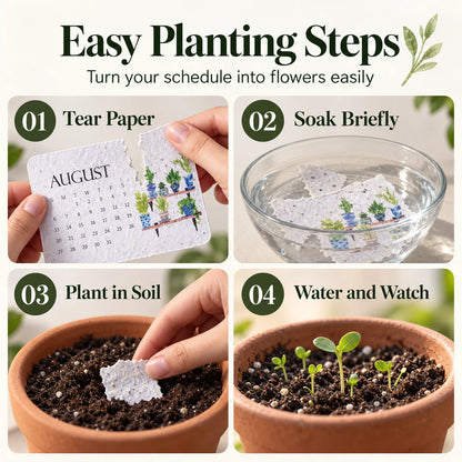 ✨Early Holiday Sale 50% OFF🌱Eco-Friendly Plantable “Timeless” Seed Calendar 2027